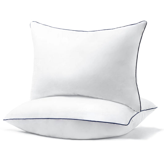 Bed Pillows 100% Cotton, Soft Luxury Hotel Quality
