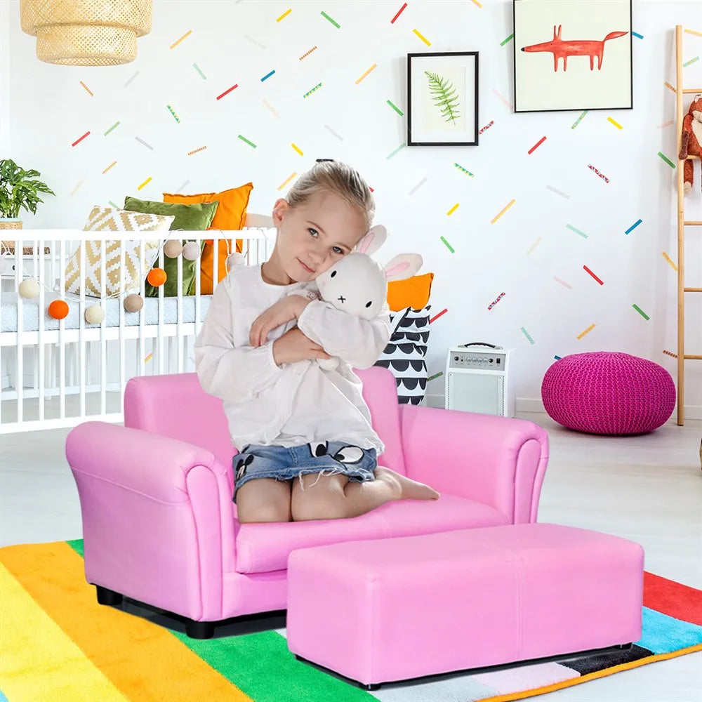 Costway Pink Kids Sofa Children Birthday Gift