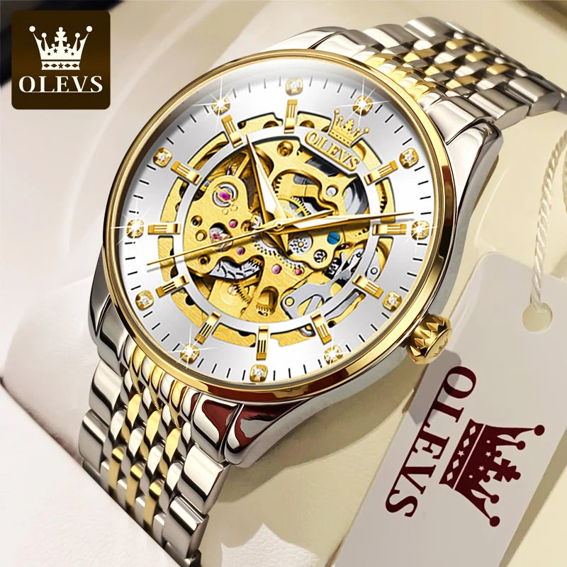 OLEVS Men's Watches Automatic Luminous Business