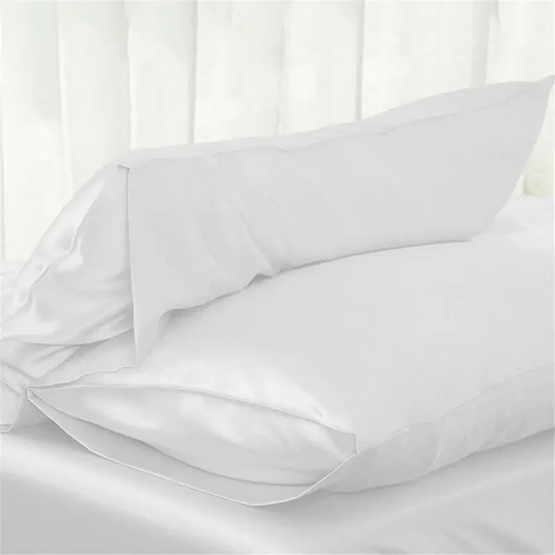 Silk Satin Pillow Case Bedding Home