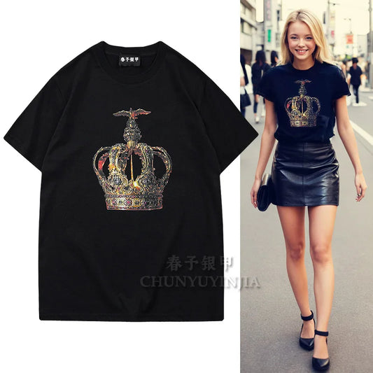 Chun yu yin jia luxury Designer brand ladies tee top