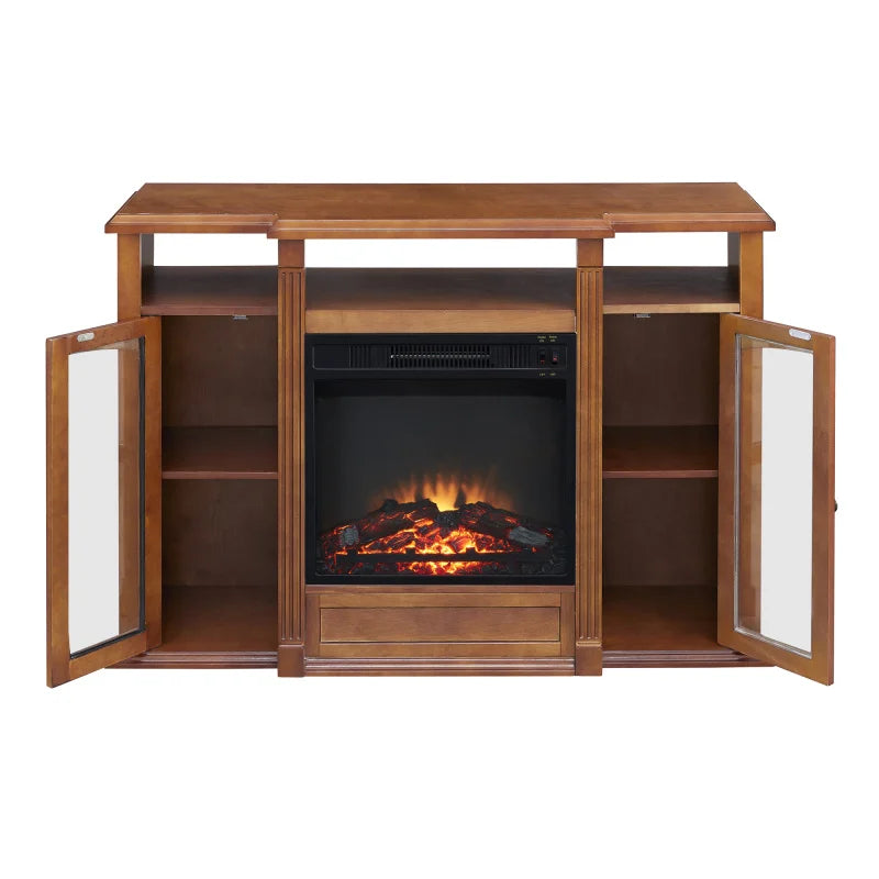 Electric Fireplace TV Stand, 55" TV