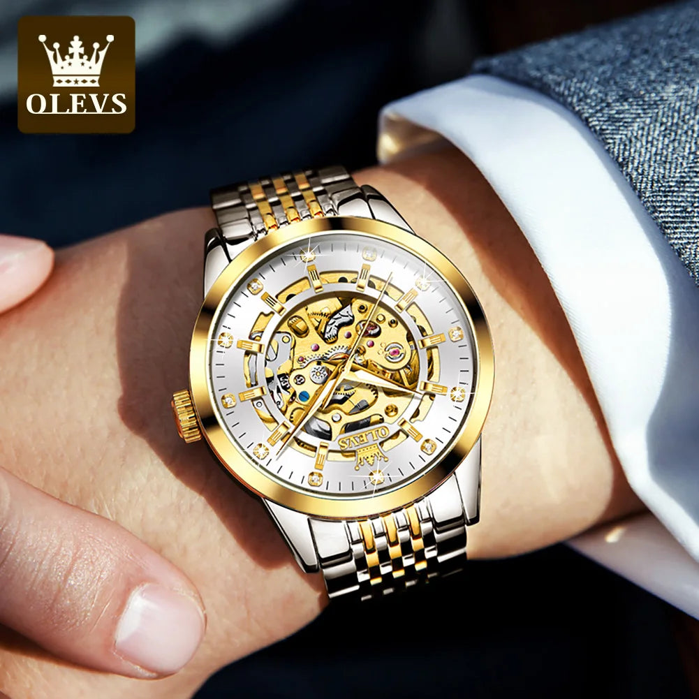 OLEVS Men's Watches Automatic Luminous Business